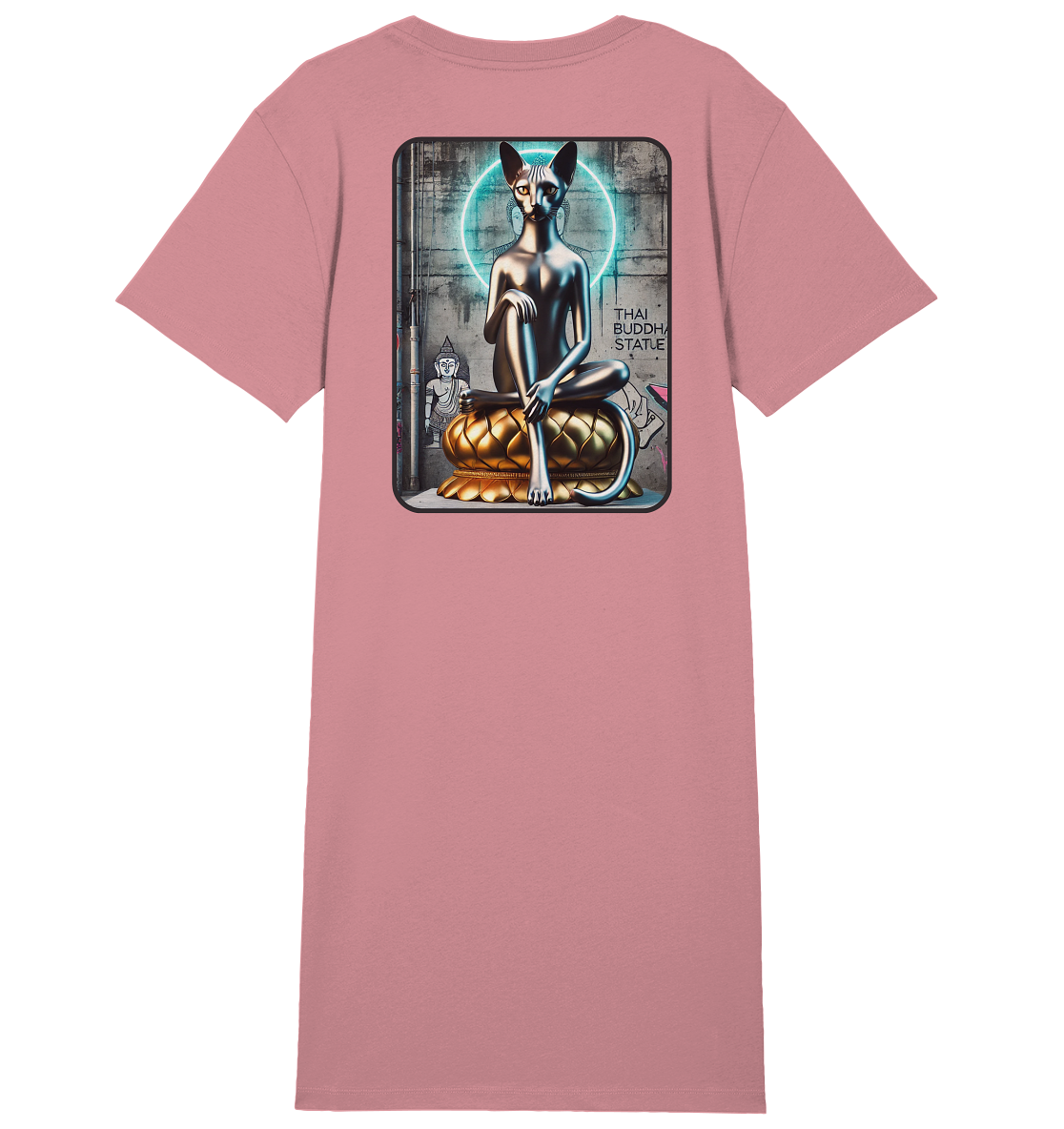 Mystic Cat - Ladies Organic Shirt Dress
