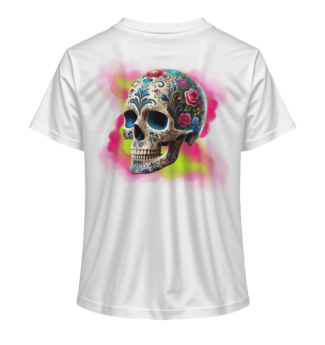 Floral Skull - Ladies Organic Shirt