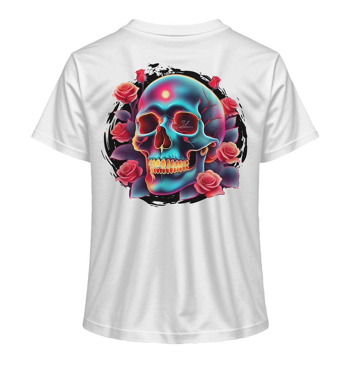 Glow Skull Design - Ladies Organic Shirt