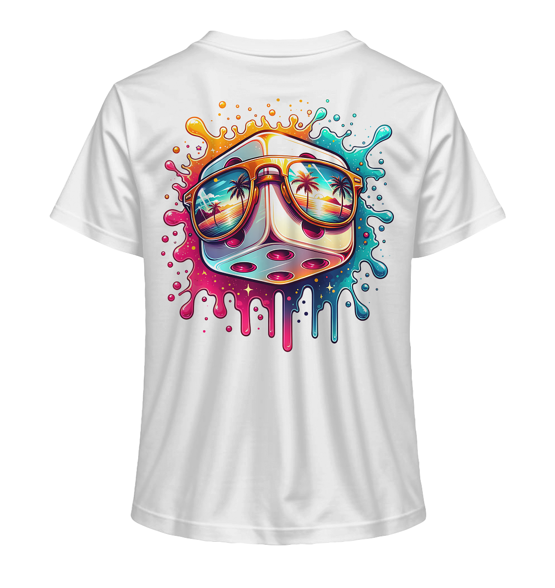 Sunset Vibes Dice - Ladies Organic Shirt