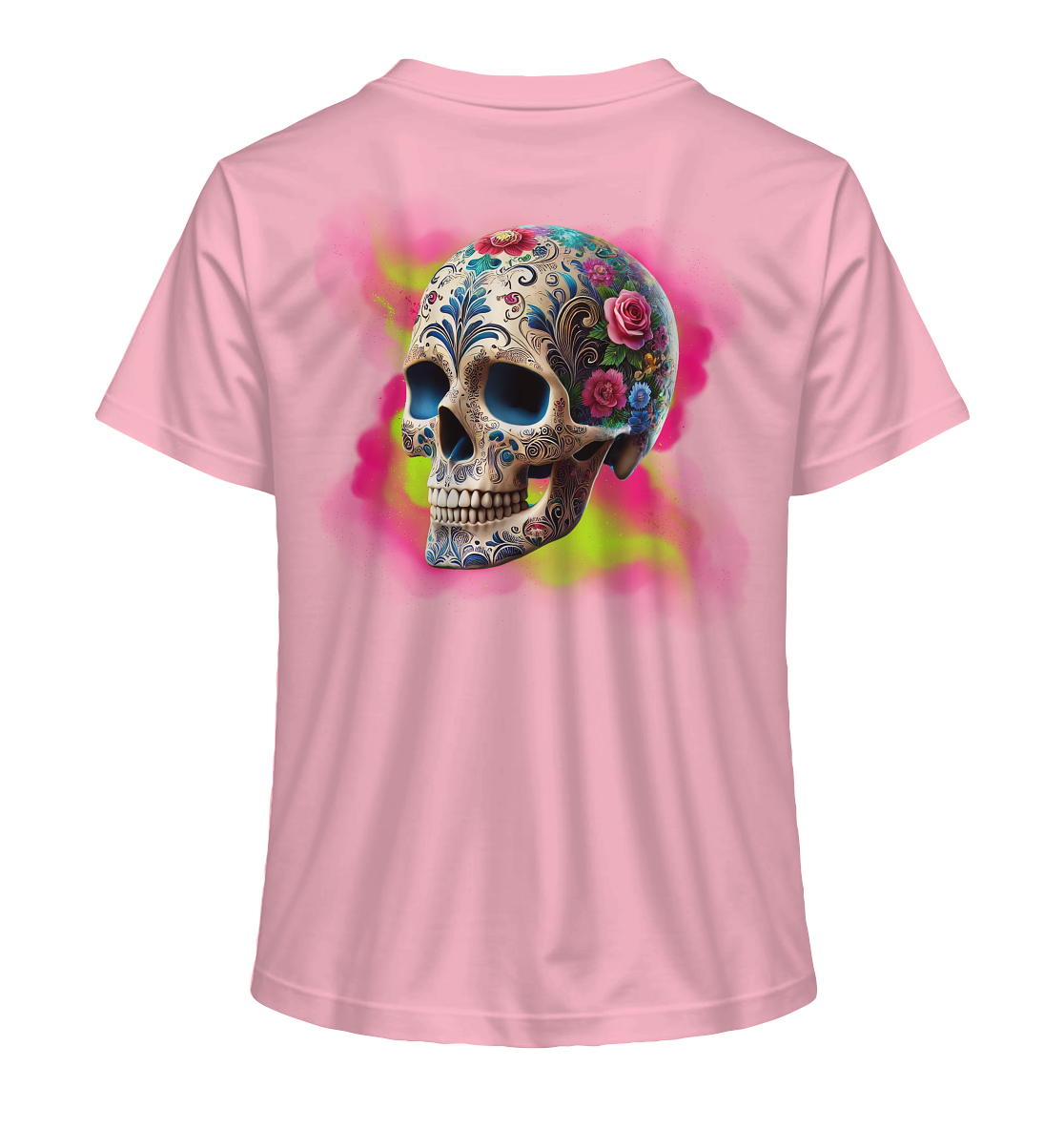 Floral Skull - Ladies Organic Shirt