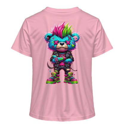 Punk Neon Teddy - Ladies Organic Shirt