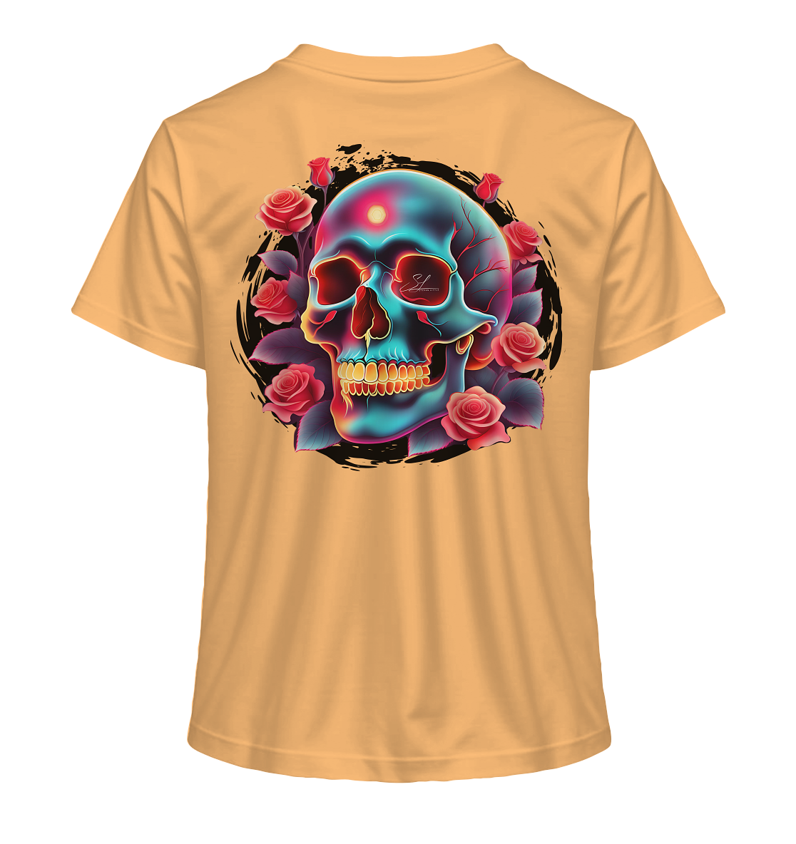 Glow Skull Design - Ladies Organic Shirt