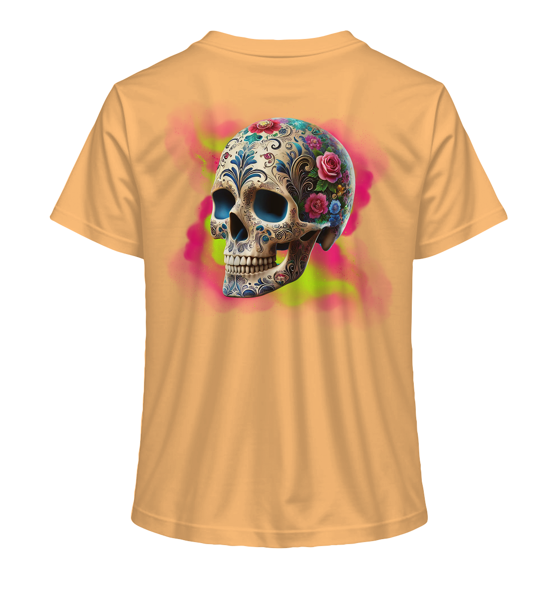 Floral Skull - Ladies Organic Shirt