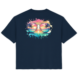 Tropical Sunset Glasses - Ladies Organic Shirt