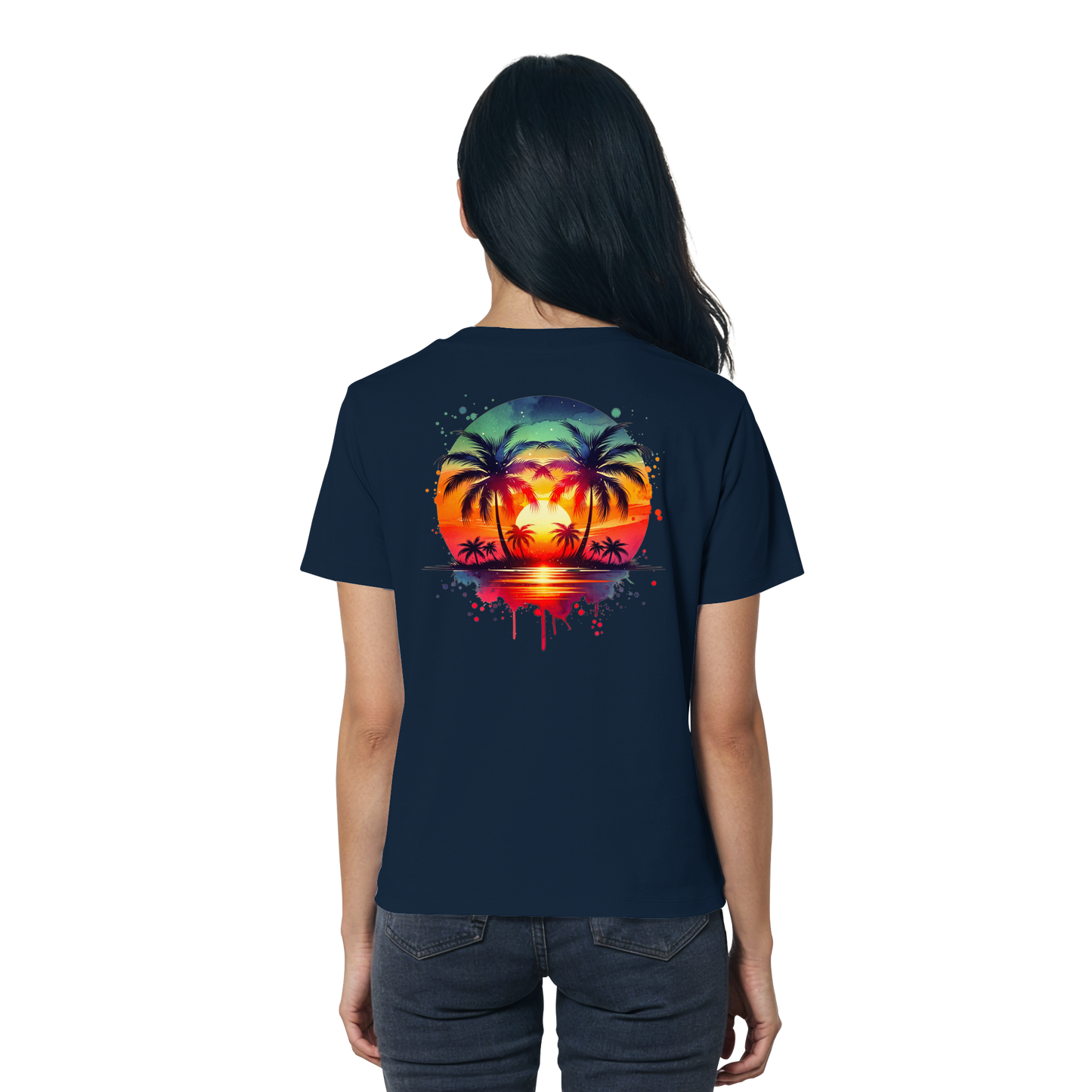 Tropical Sunset - Ladies Organic Shirt
