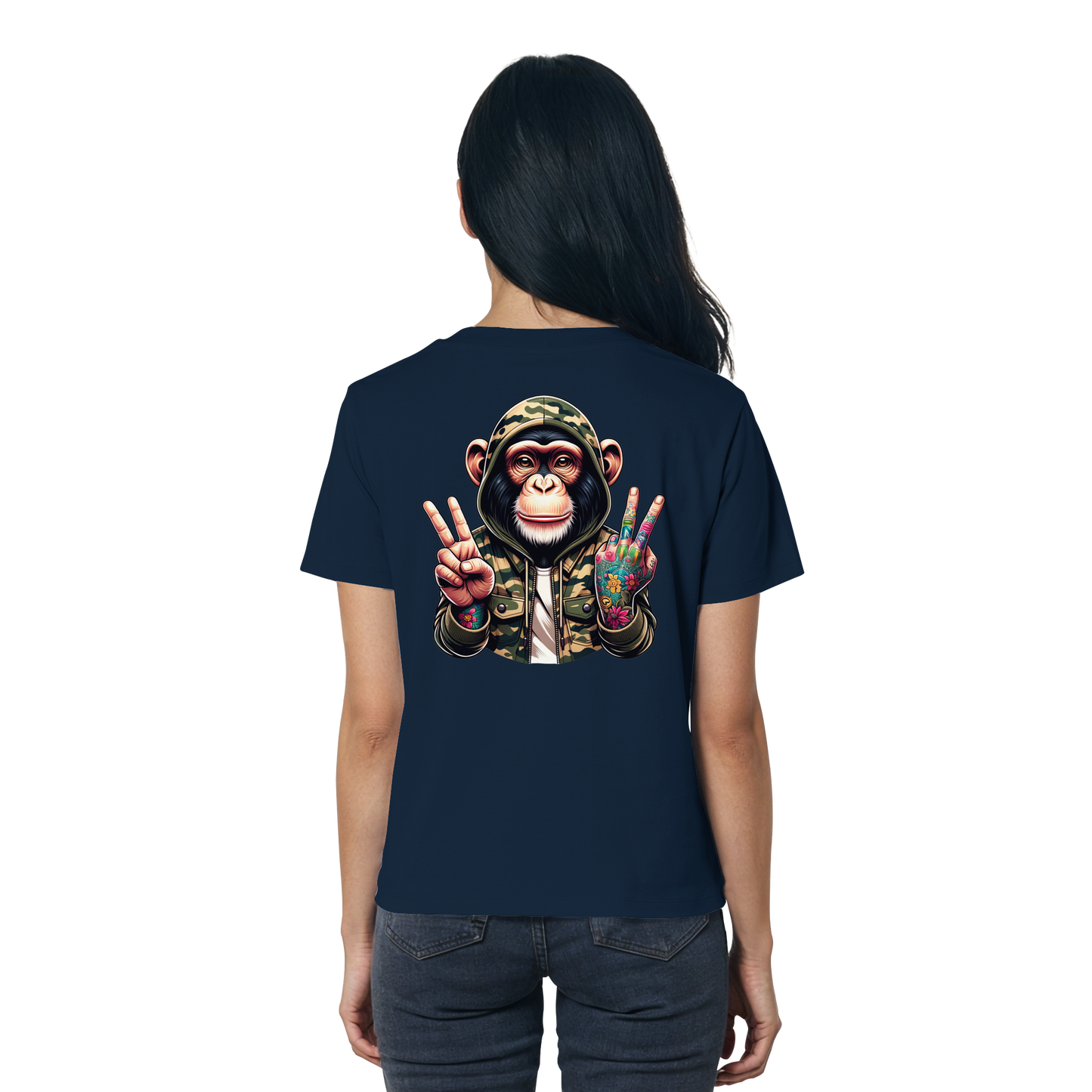 Jungle Ink Monkey - Ladies Organic Shirt