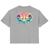 Tropical Sunset Glasses - Ladies Organic Shirt