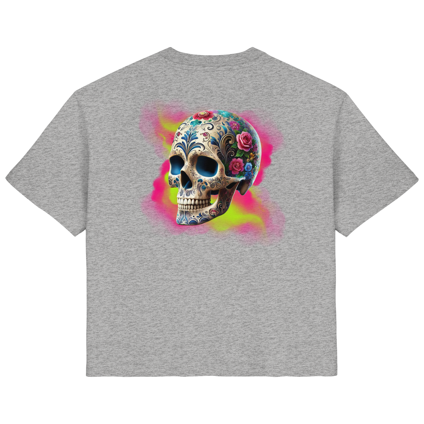 Floral Skull - Ladies Organic Shirt