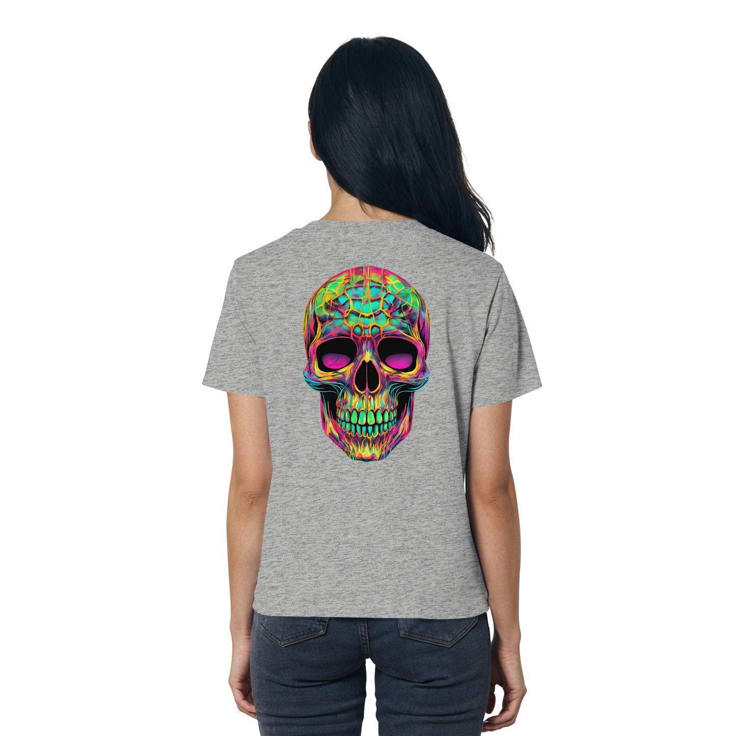Psychedelic Skull - Ladies Organic Shirt