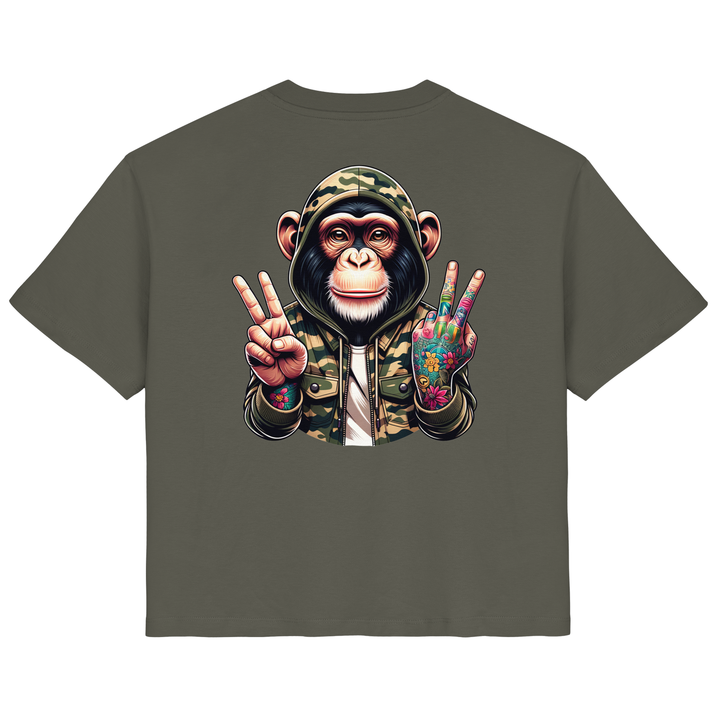 Jungle Ink Monkey - Ladies Organic Shirt