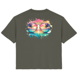 Tropical Sunset Glasses - Ladies Organic Shirt