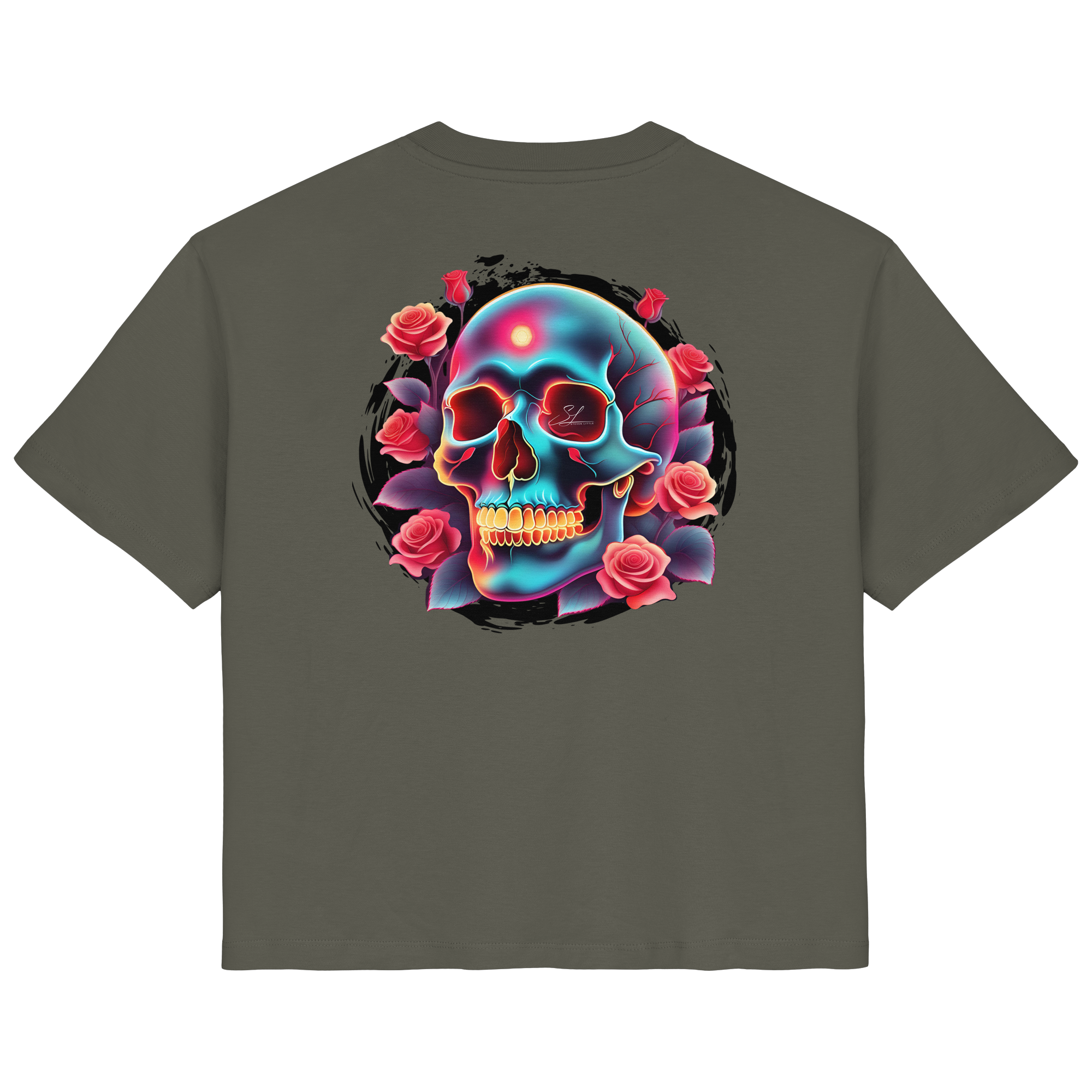 Glow Skull - T-shirt bio pour femme