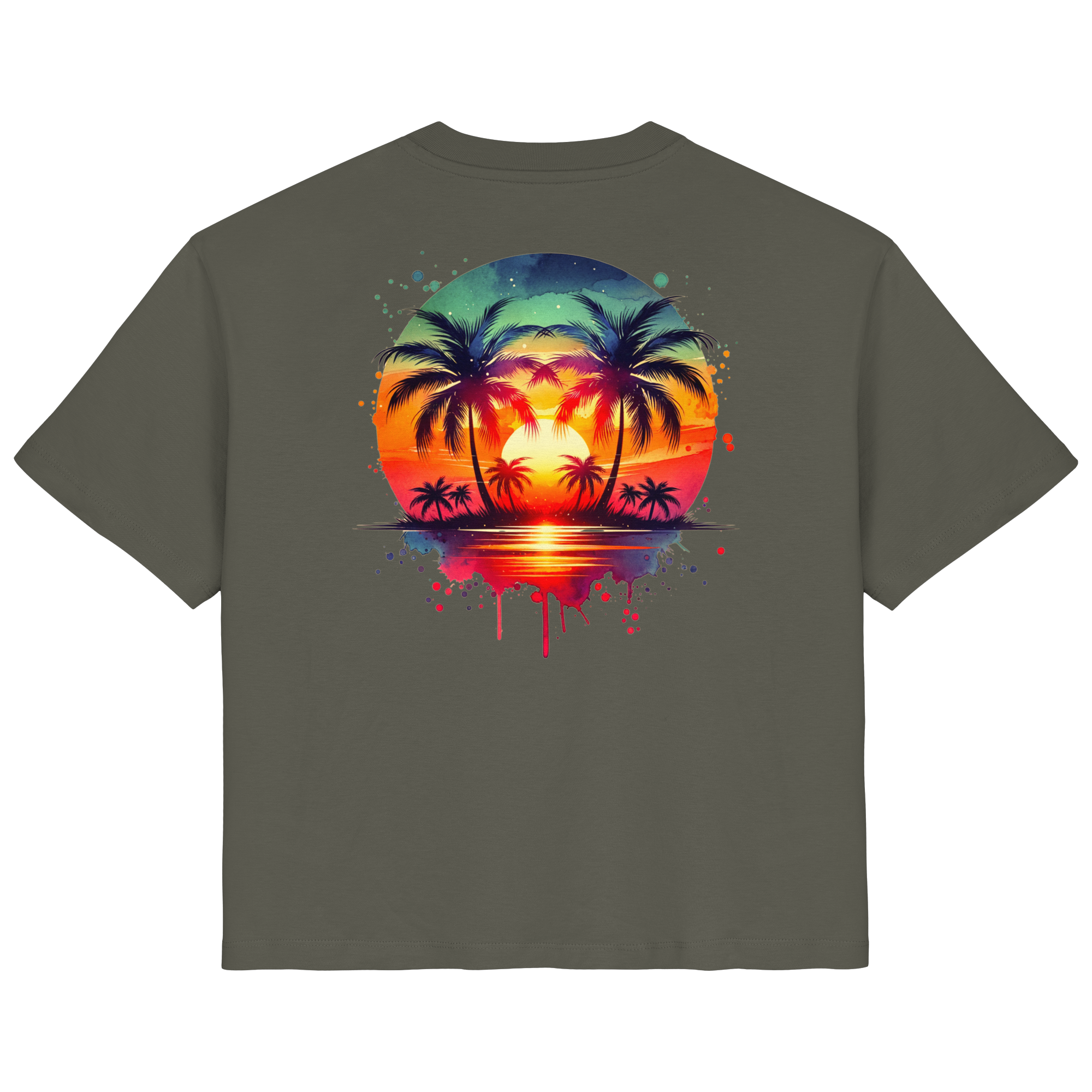 Tropical Sunset - Ladies Organic Shirt