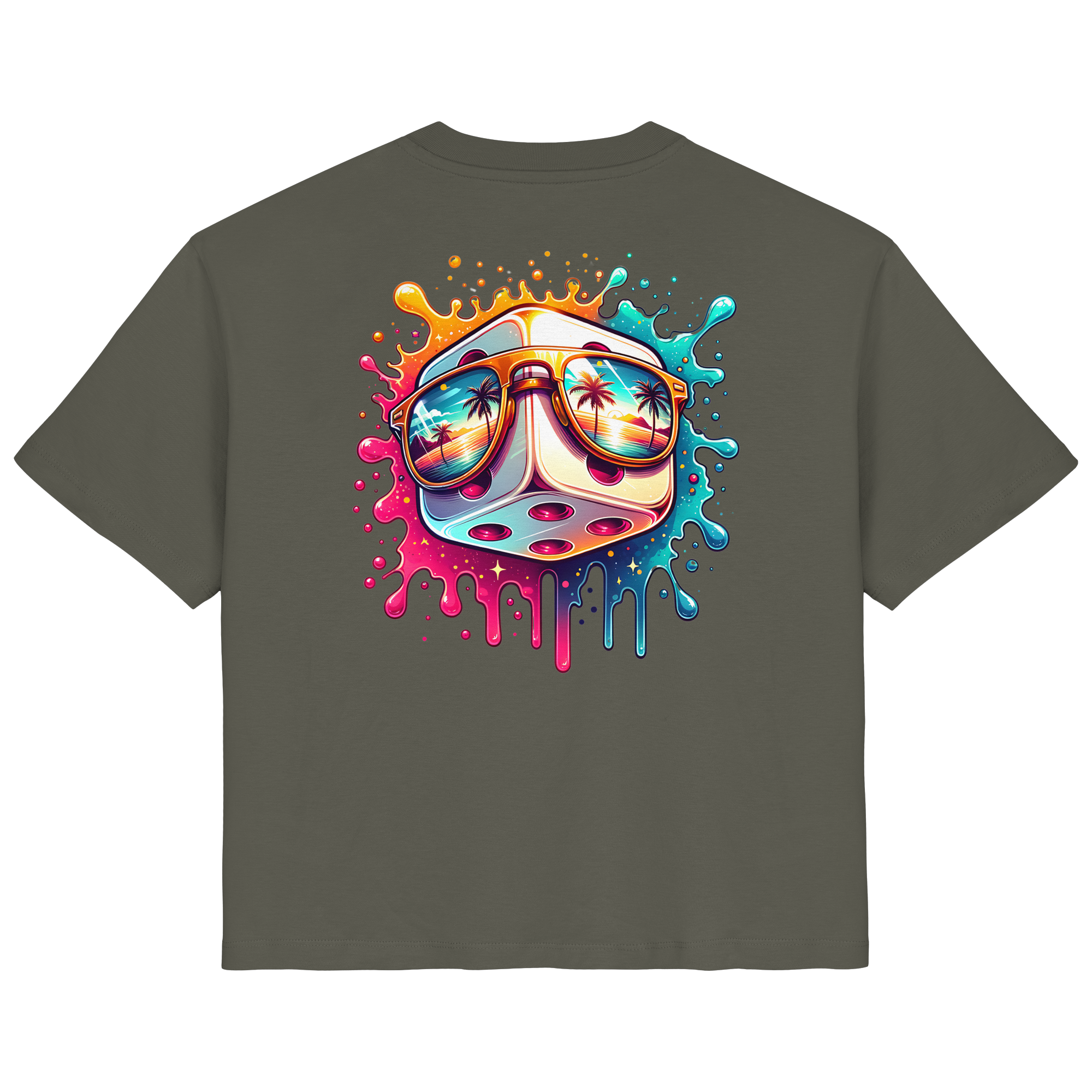 Sunset Vibes Dice - Ladies Organic Shirt