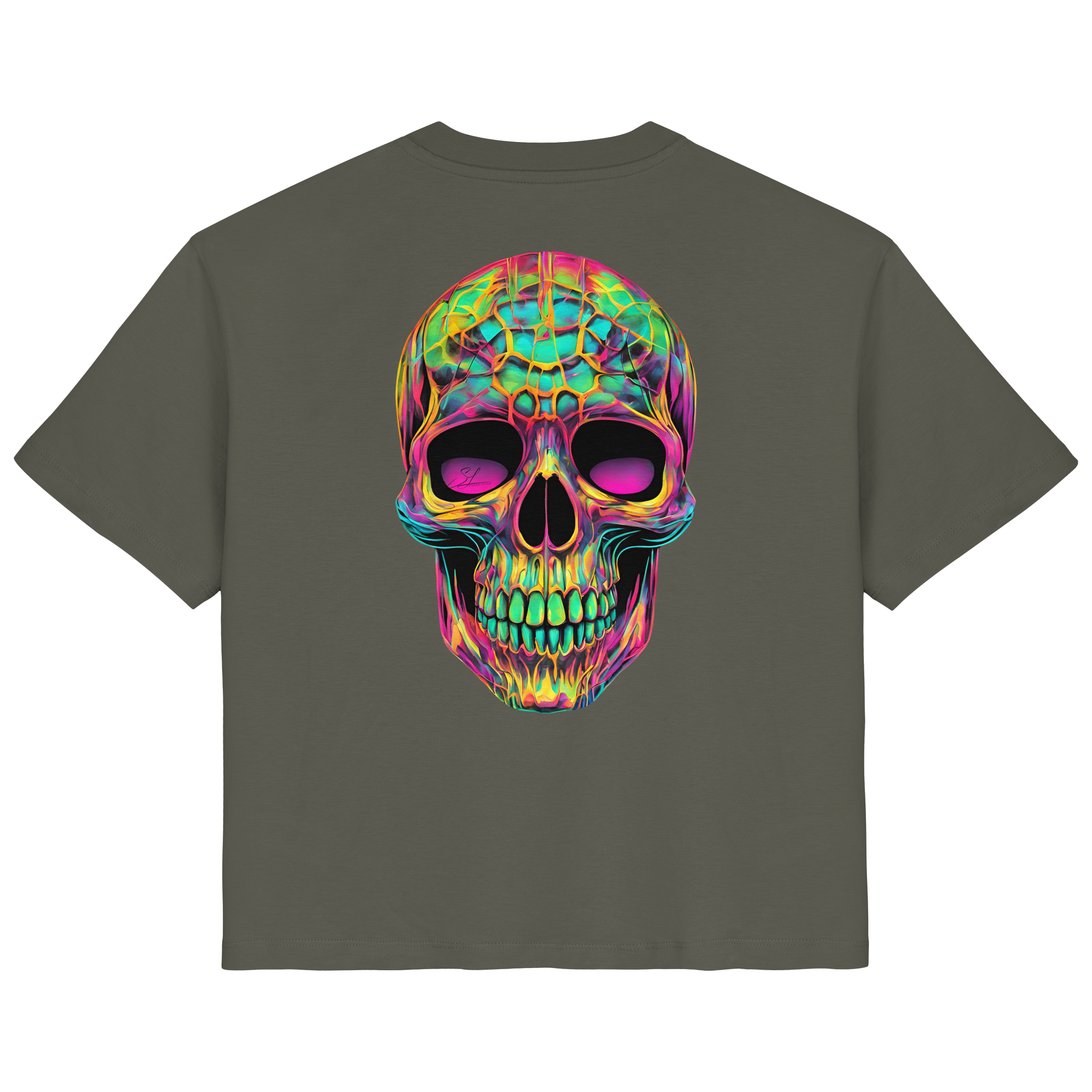Psychedelic Skull - Ladies Organic Shirt