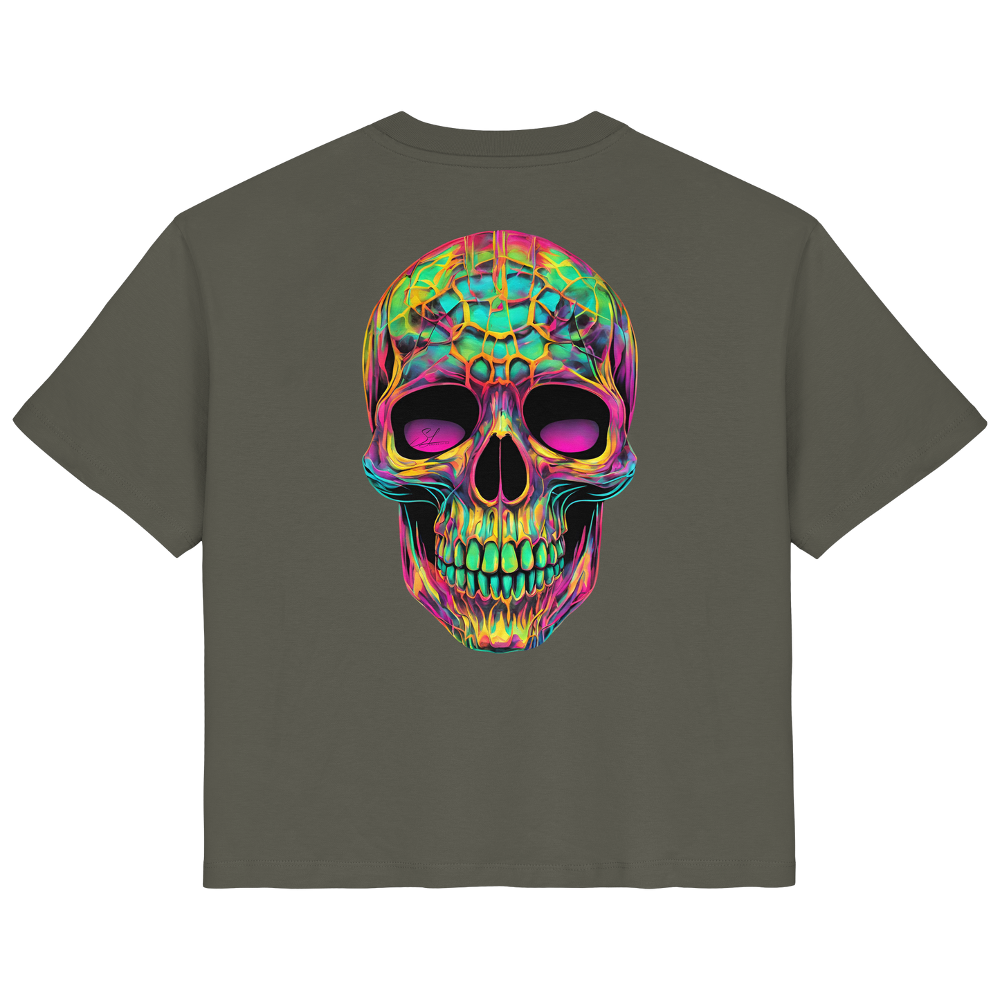 Psychedelic Skull - Ladies Organic Shirt