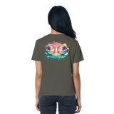 Tropical Sunset Glasses - Ladies Organic Shirt