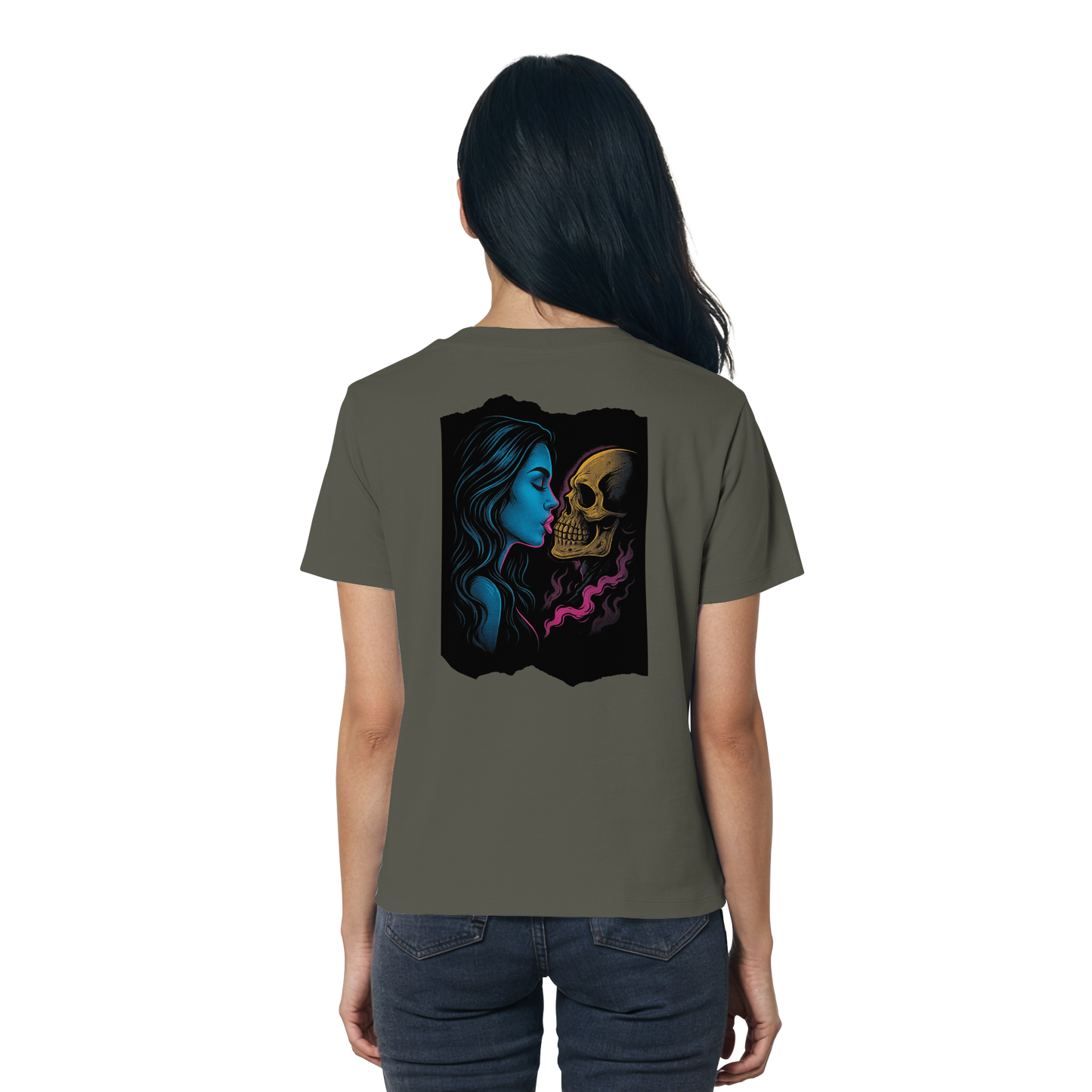 Kissing Skull - Ladies Organic Shirt