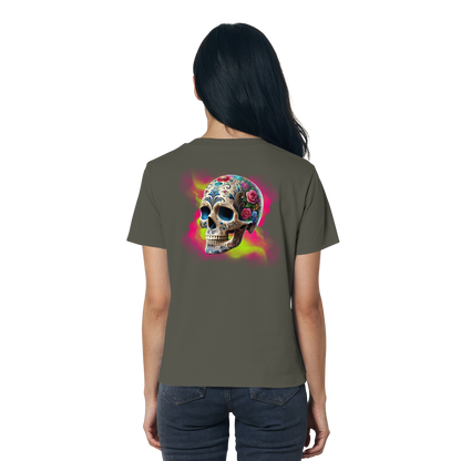 Floral Skull - Ladies Organic Shirt