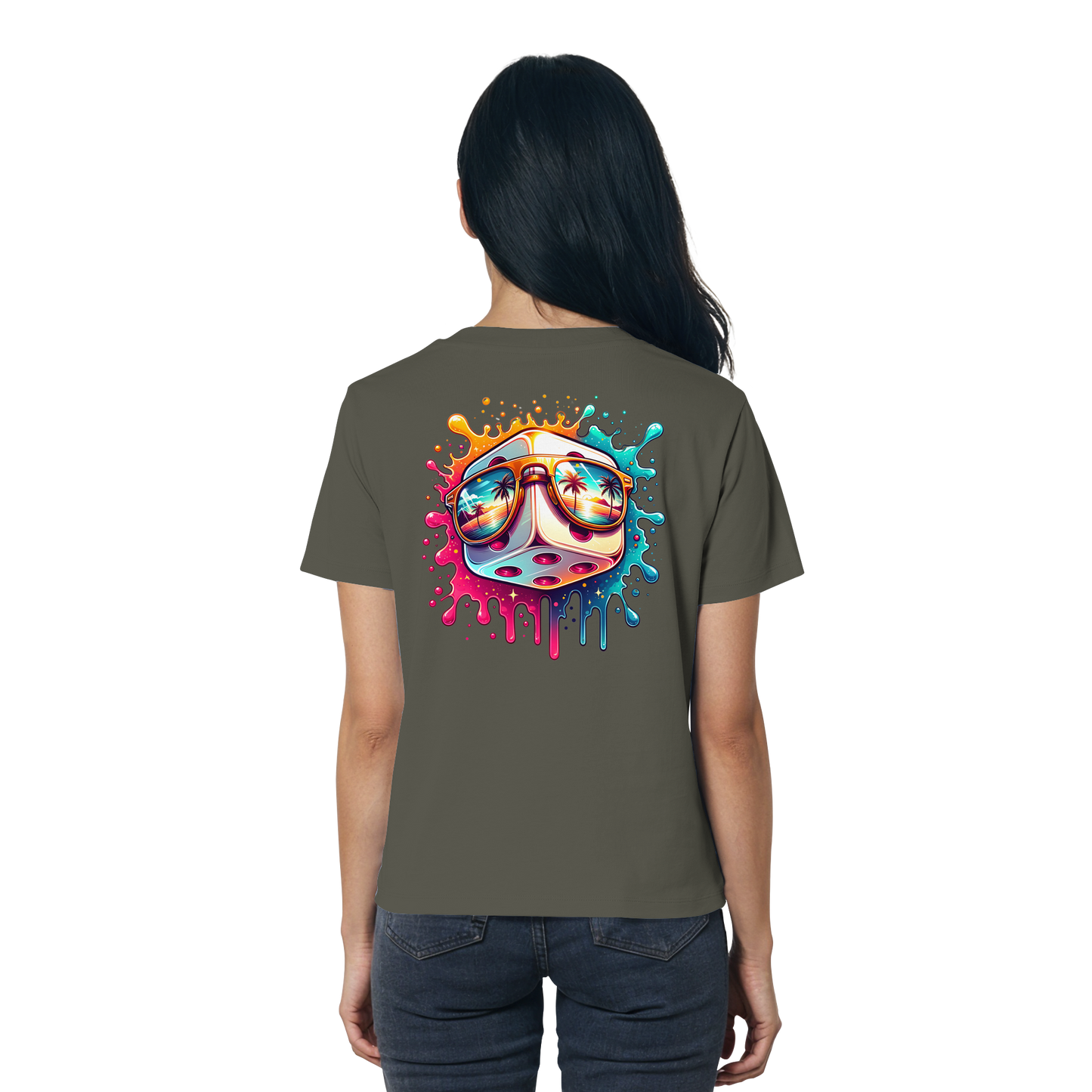 Sunset Vibes Dice - Ladies Organic Shirt