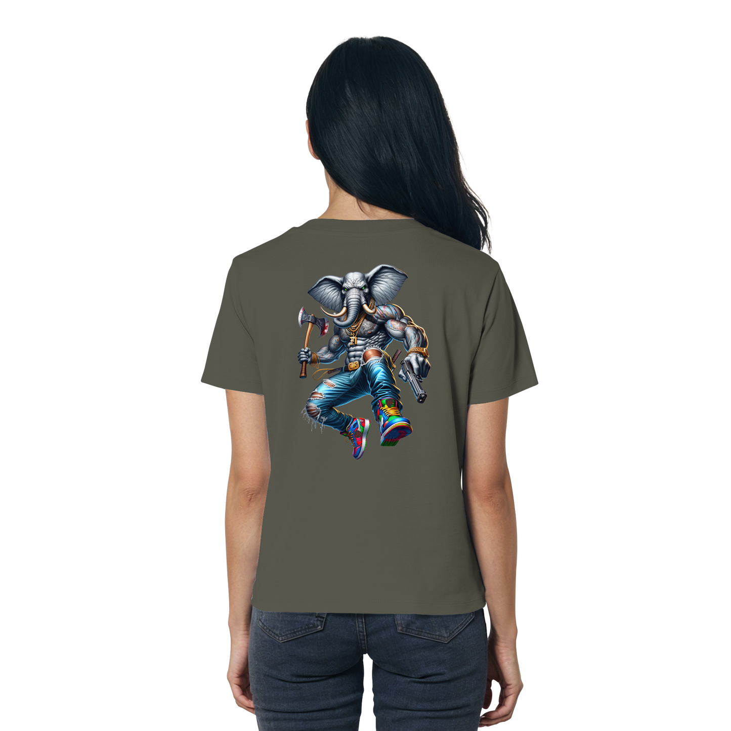 Elephant Warrior - Ladies Organic Shirt