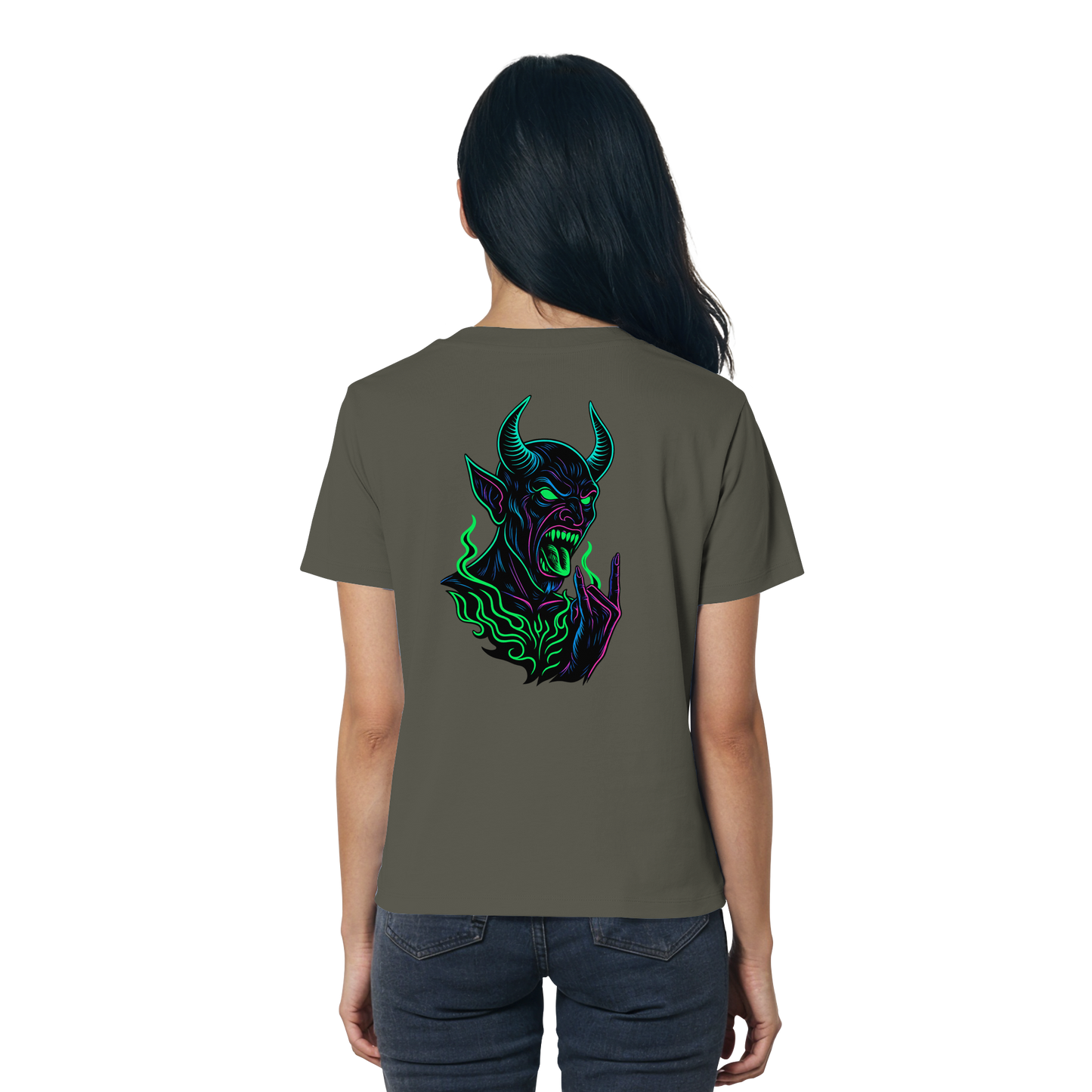 Neon Hellfire - Ladies Organic Shirt