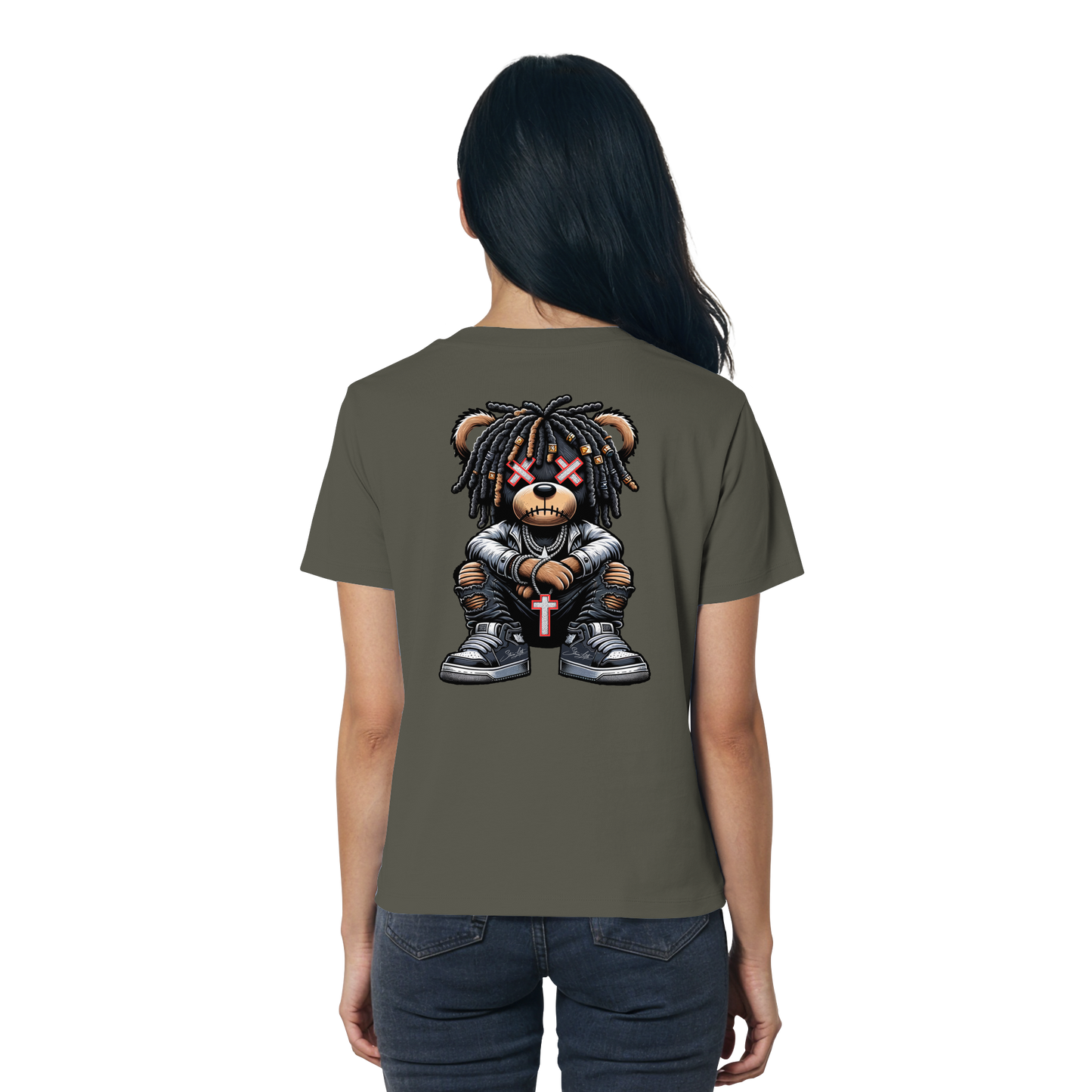 Bad Ass Teddy - Ladies Organic Shirt