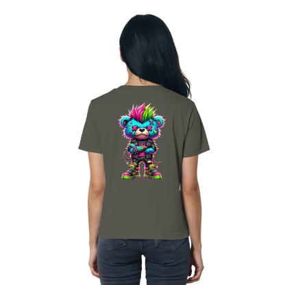 Punk Neon Teddy - Ladies Organic Shirt