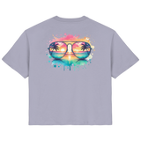 Tropical Sunset Glasses - Ladies Organic Shirt