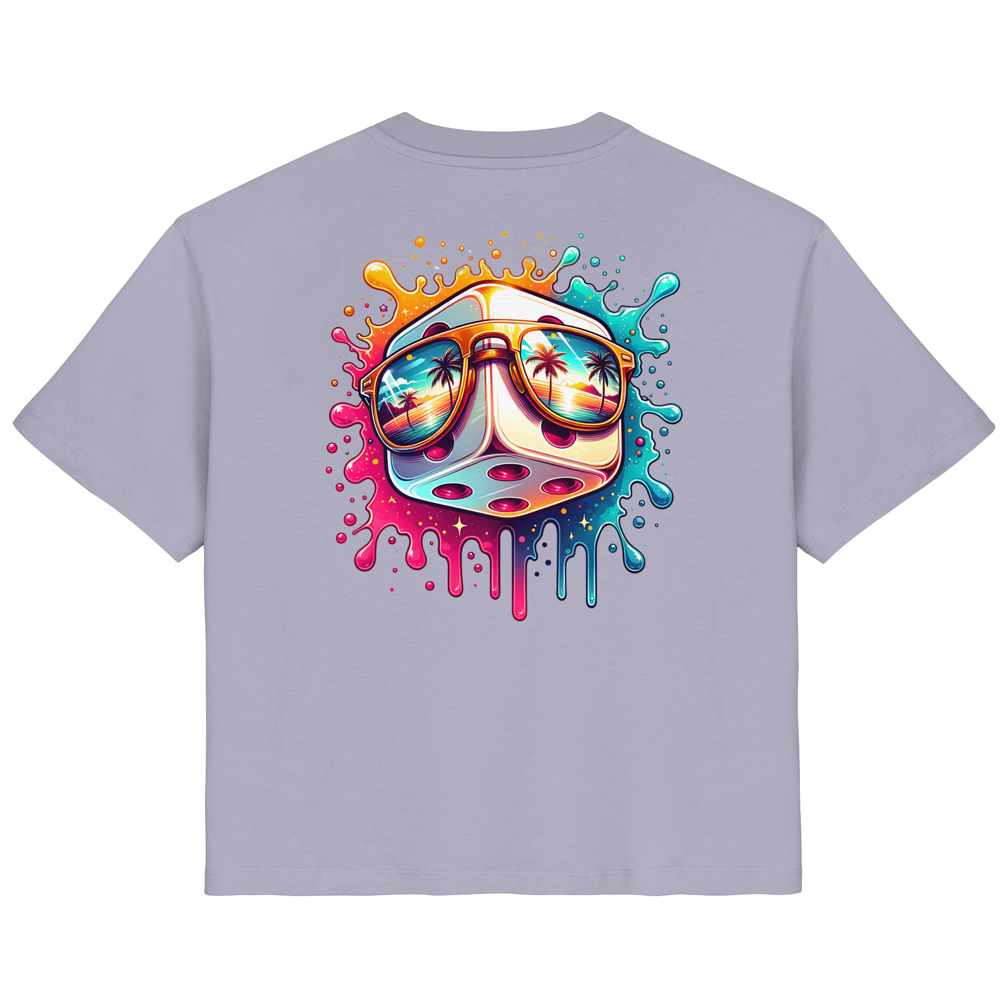 Sunset Vibes Dice - Ladies Organic Shirt