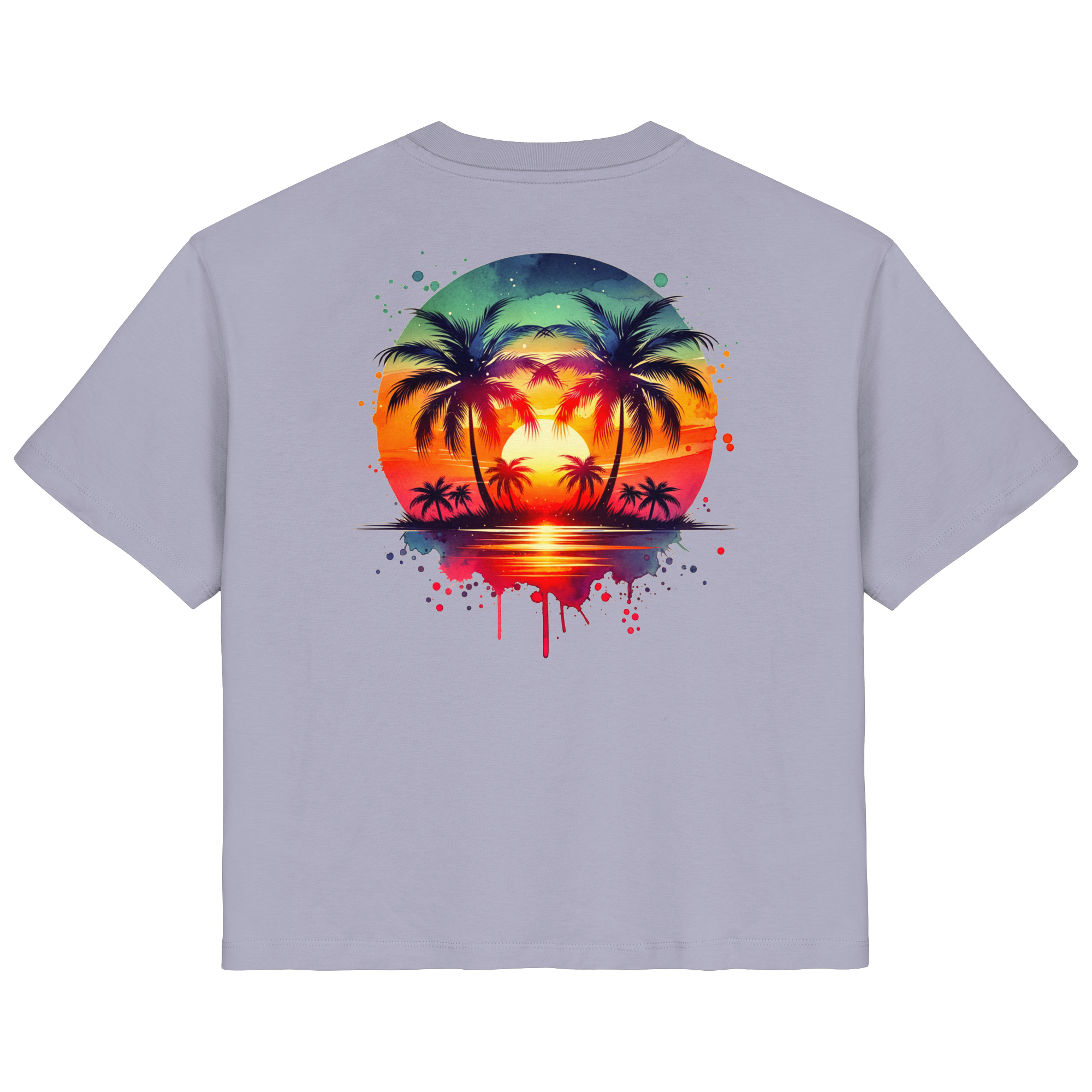 Tropical Sunset - Ladies Organic Shirt