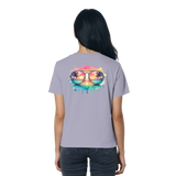 Tropical Sunset Glasses - Ladies Organic Shirt