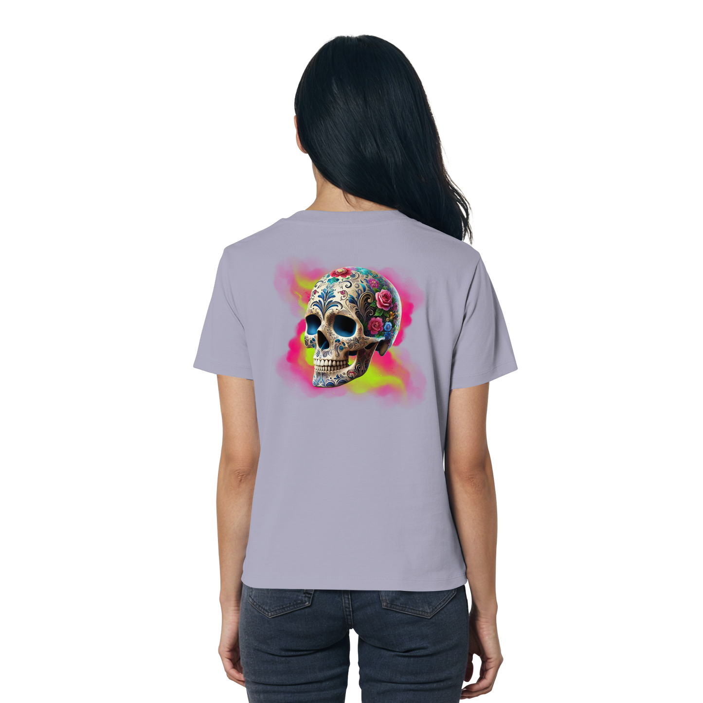 Floral Skull - Ladies Organic Shirt