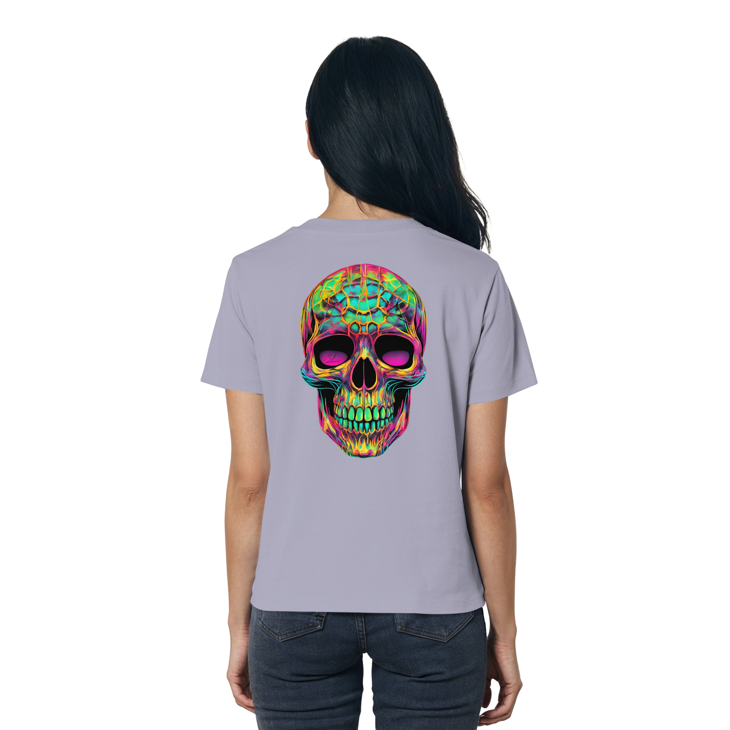Psychedelic Skull - Ladies Organic Shirt