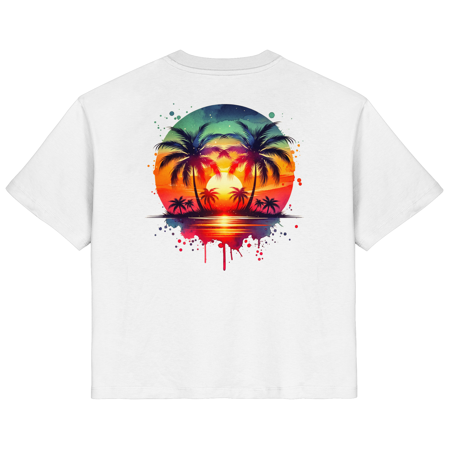 Tropical Sunset - Ladies Organic Shirt