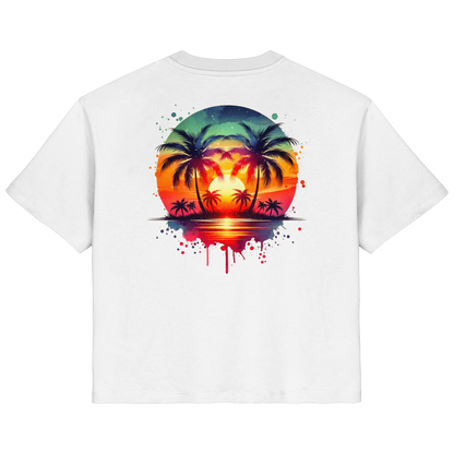 Tropical Sunset - Ladies Organic Shirt