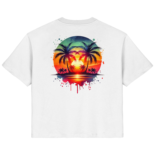 Tropical Sunset - Ladies Organic Shirt