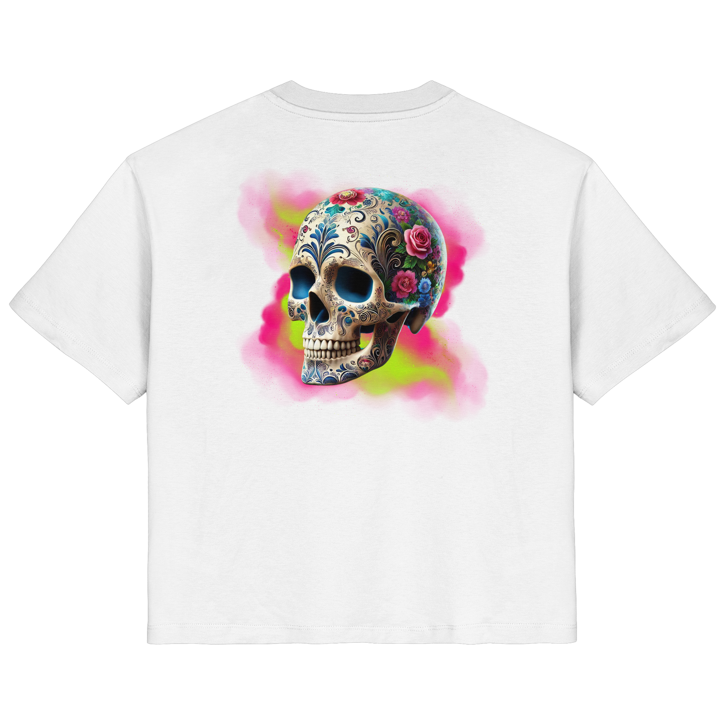 Floral Skull - Ladies Organic Shirt