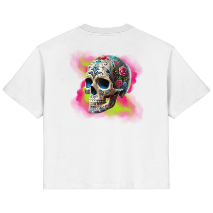 Floral Skull - Ladies Organic Shirt