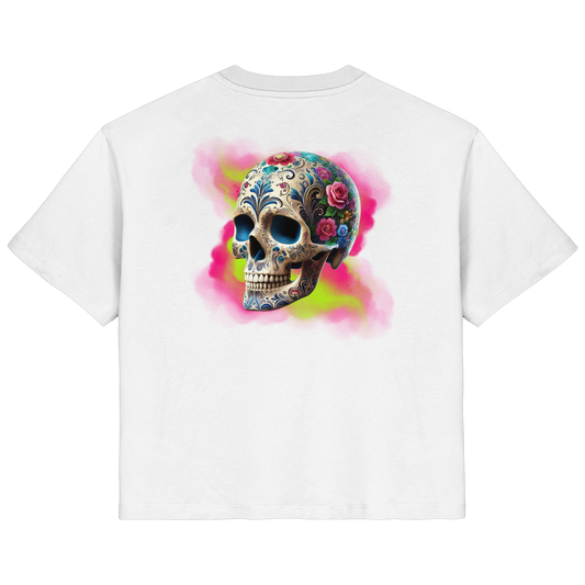Floral Skull - Ladies Organic Shirt