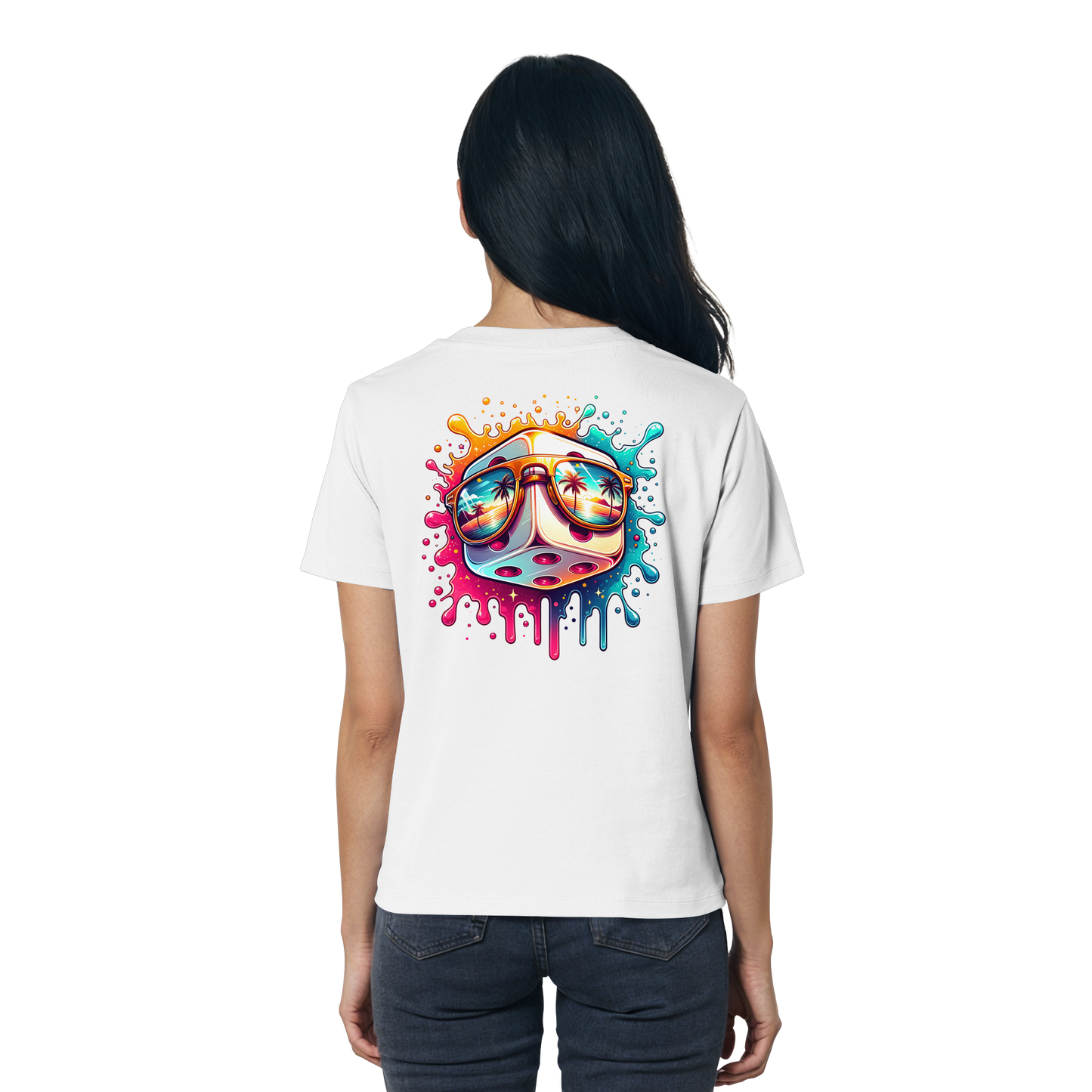 Sunset Vibes Dice - Ladies Organic Shirt