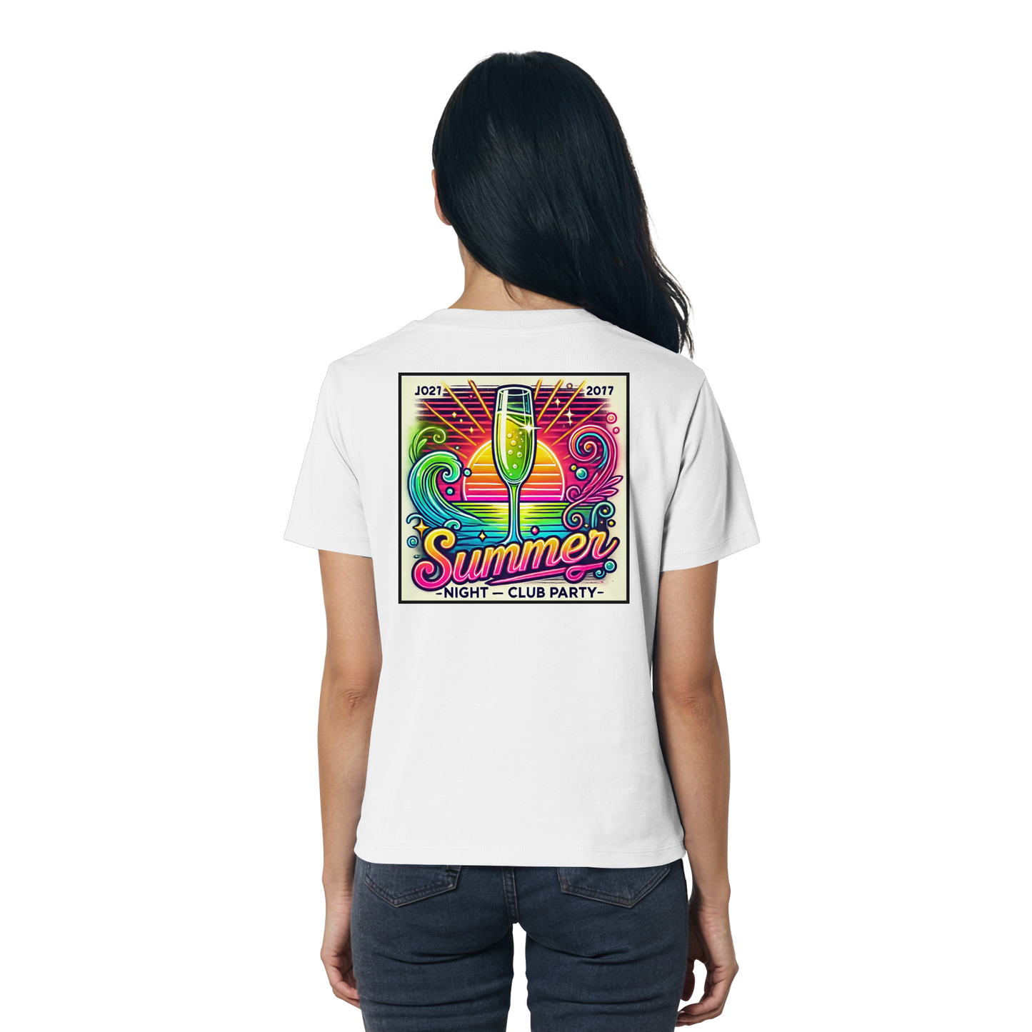 Summer Party Vibes - Ladies Organic Shirt