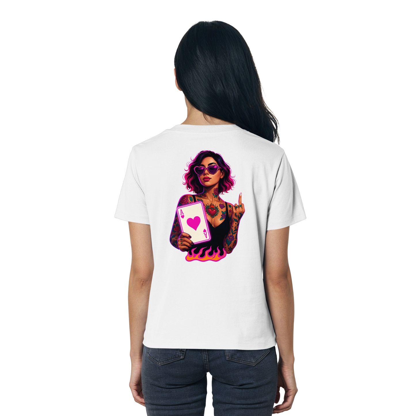 Queen of Hearts - Ladies Organic Shirt
