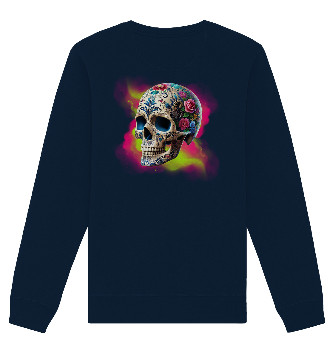 Floral Skull - Organic Unisex Sweatshirt