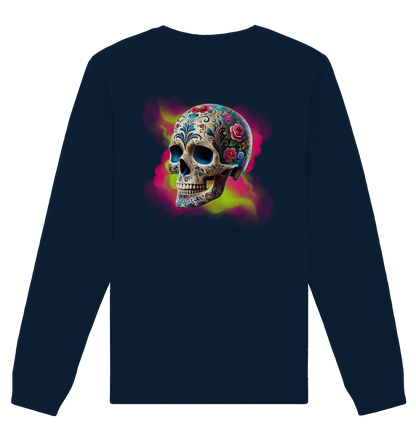 Floral Skull - Organic Unisex Sweatshirt