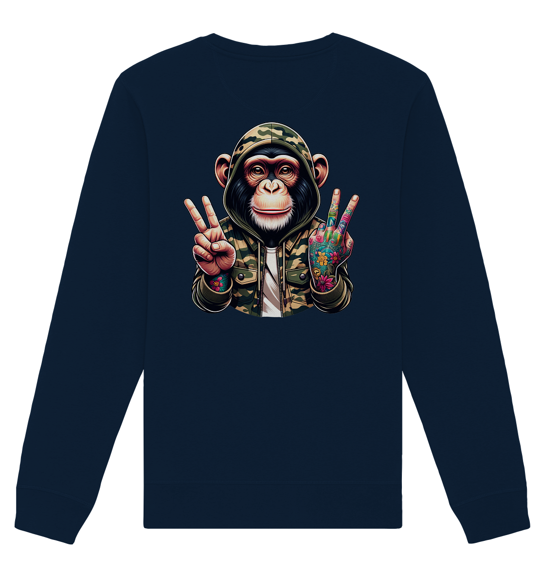 Jungle Ink Monkey - Organic Unisex Sweatshirt