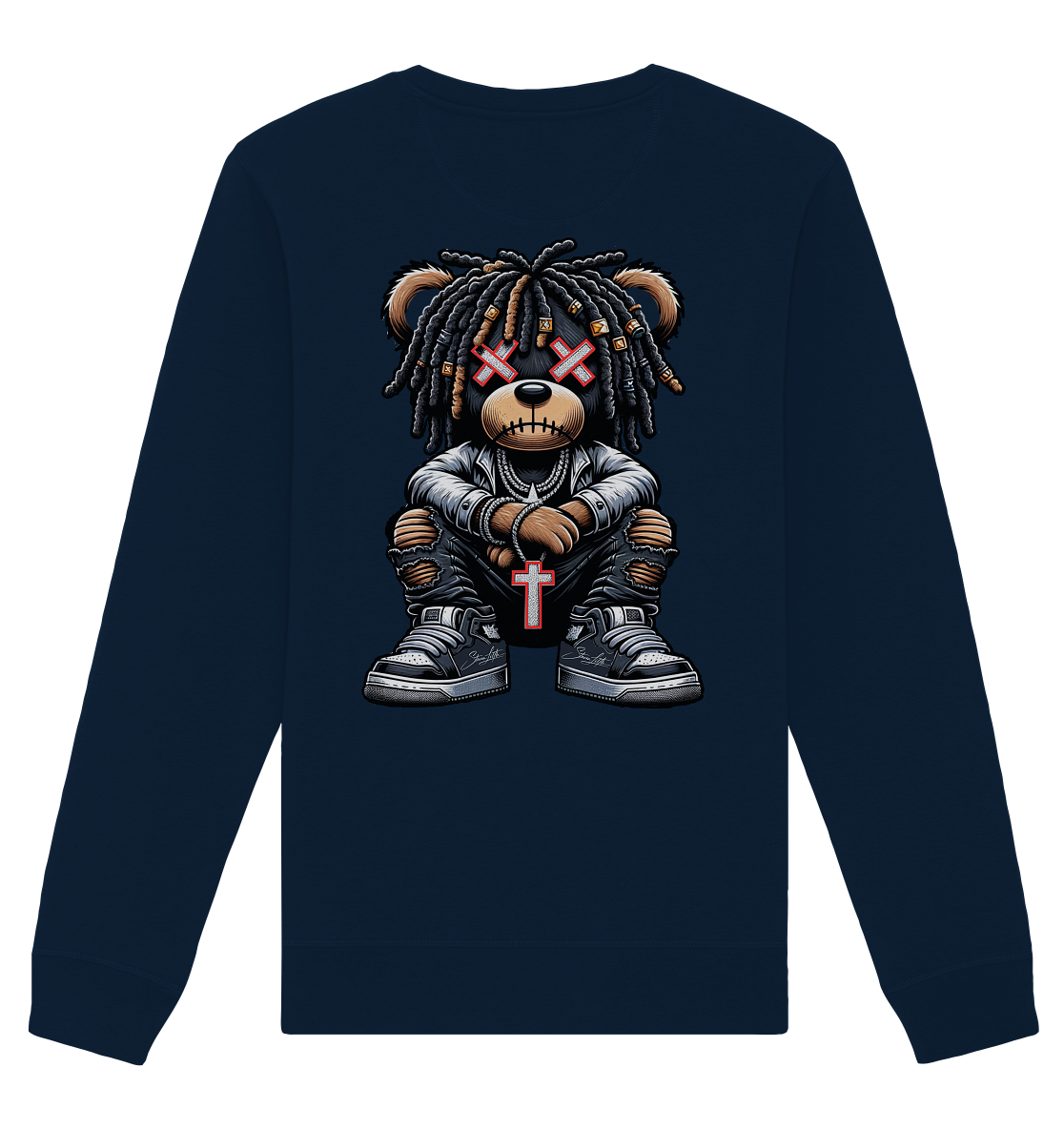 Badass Teddy - Organic Unisex Sweatshirt