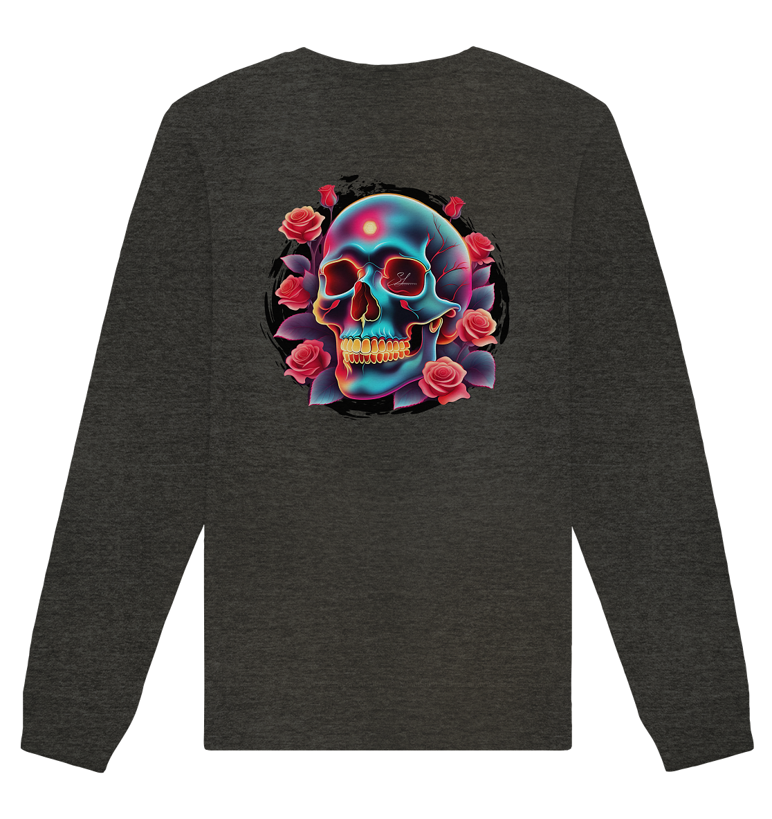 Glow Skull Design - Organic Unisex Sweatshirt