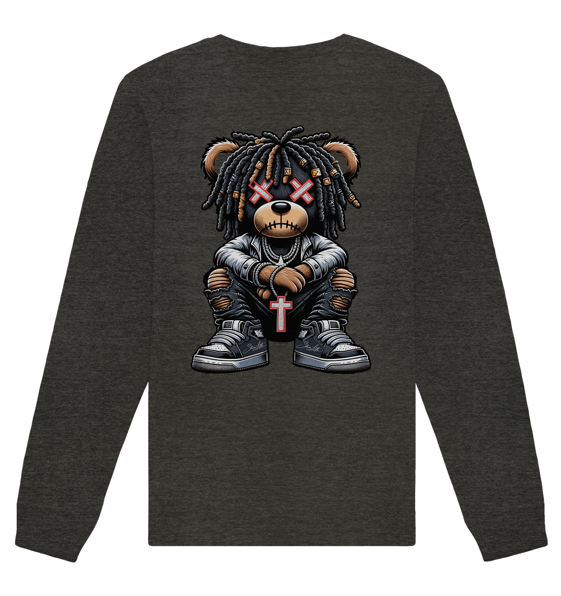 Badass Teddy - Organic Unisex Sweatshirt
